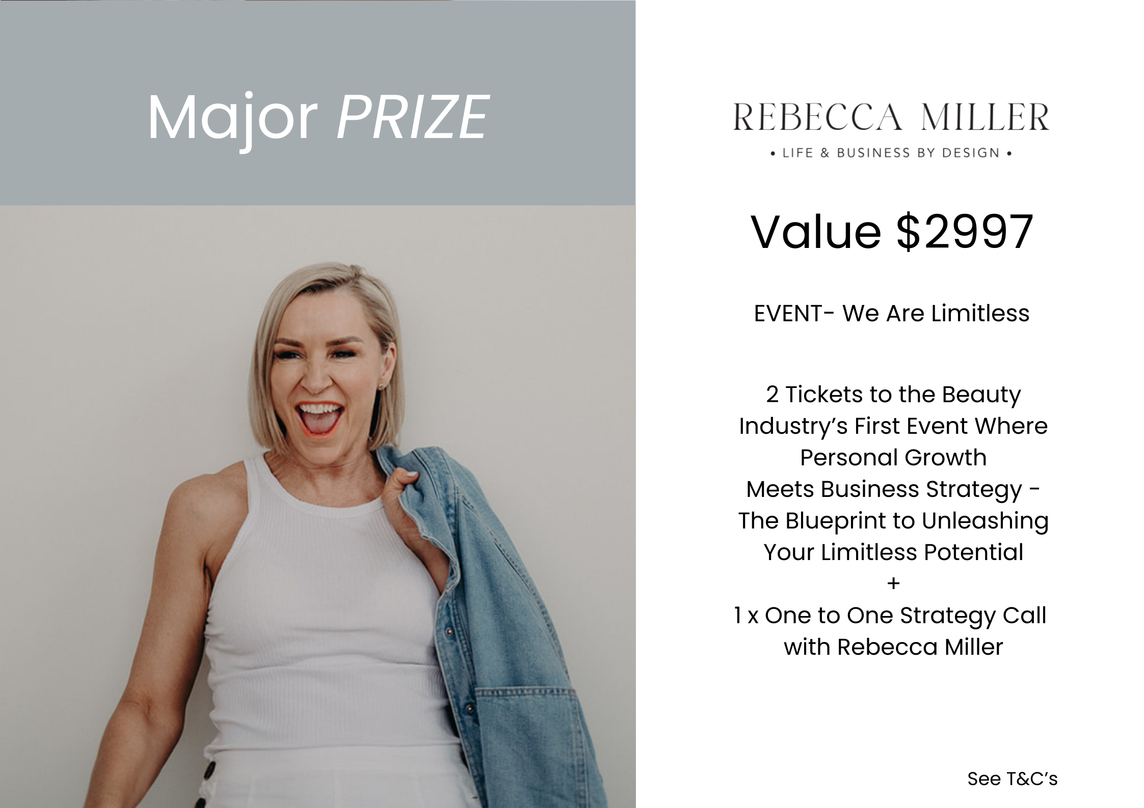 We Are Limitless event tickets and strategy call