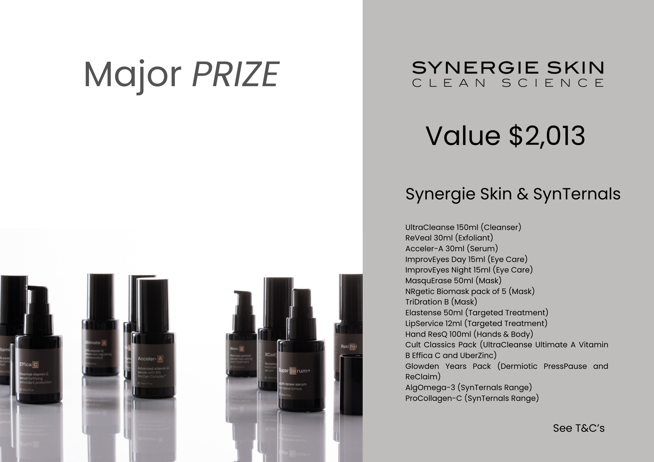 Synergie Skin and SynTernals Major Pack